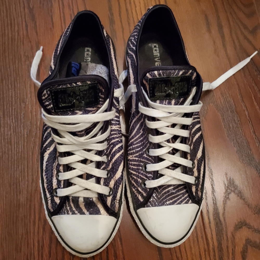 Converse All Star Zebra Stripes with Sequins